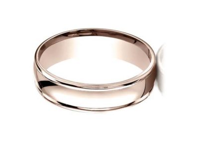 Rose gold wedding band