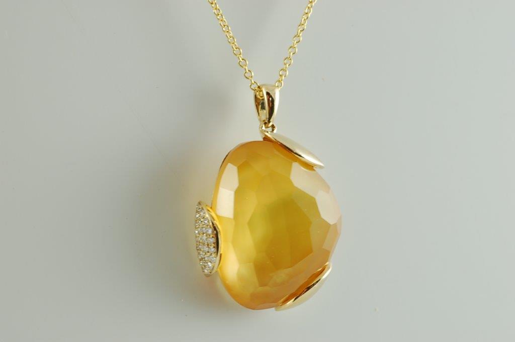 citrine necklaces and pendants