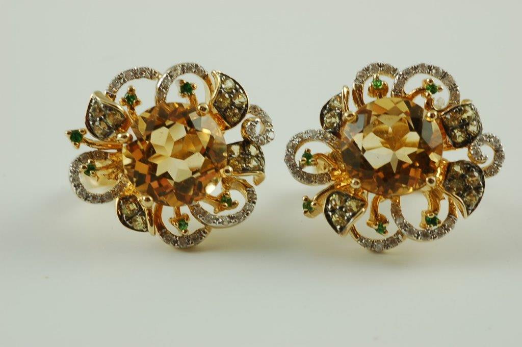 citrine earrings