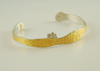 diamond bracelet in 24kt gold