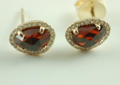 garnet earrings 2