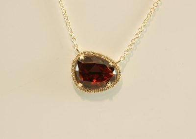 garnet pendant