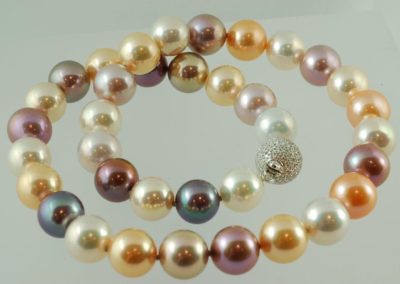 multicolor freshwater pearl strand