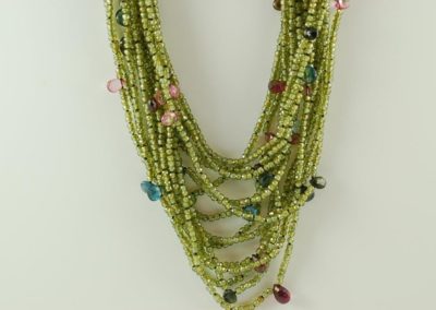 multicolored tourmaline necklace