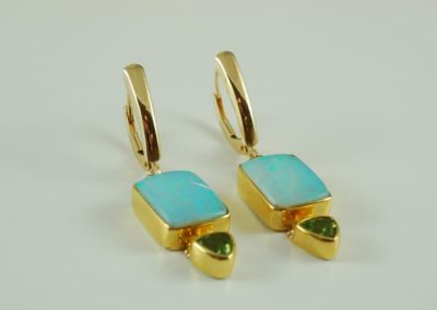 opal and peridot earrings 2