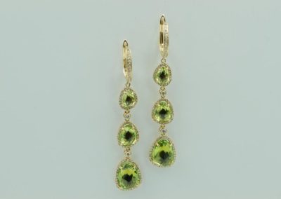 peridot earrings