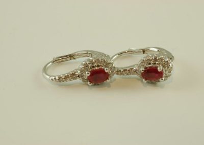 ruby and diamond earrings