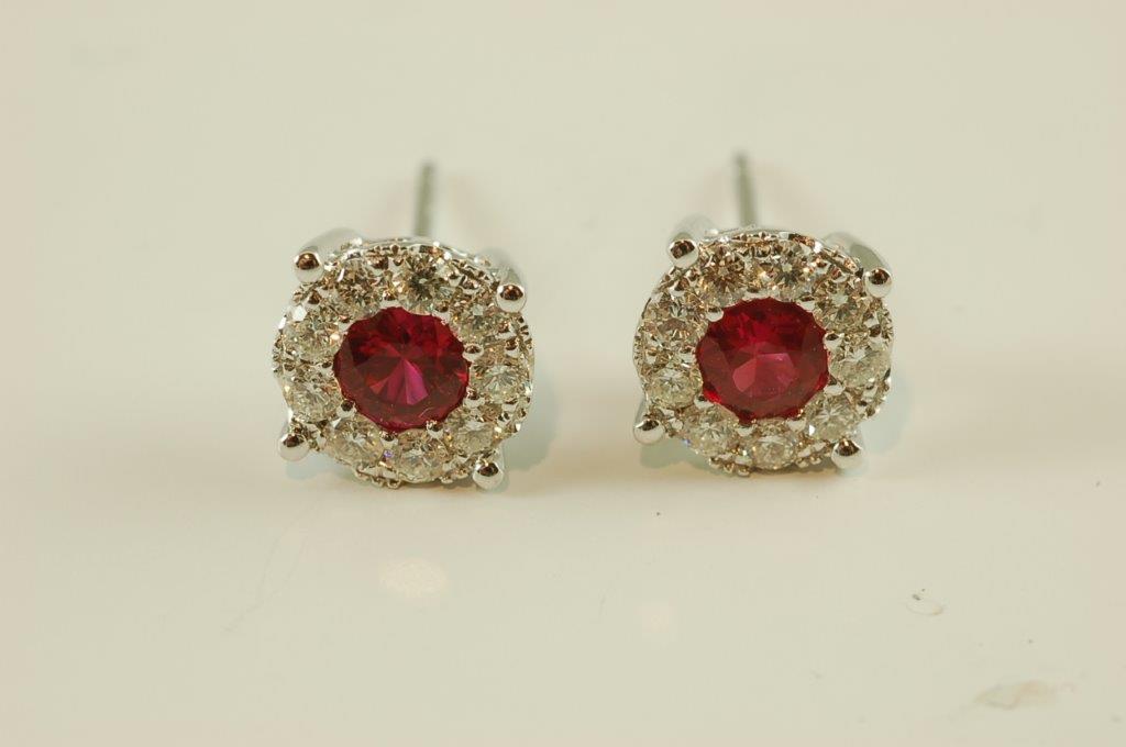 ruby earrings