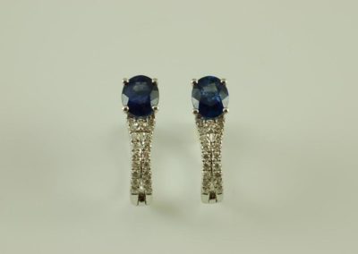 sapphire and diamond earrings